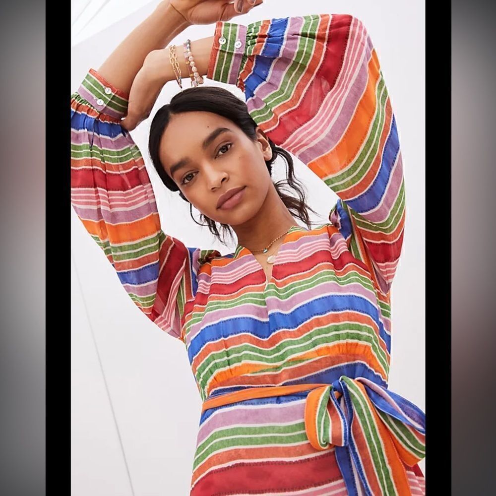 NWT Farm Rio Anthropologie Farm Rio Luana Maxi Dress Small - Picture 3 of 16